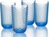 Elle Decor 4 Piece Highball Set, Blue, 14 Ounces