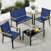 Best Choice Products 4-Piece Outdoor Patio Conversation Set
