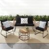 Best Choice Products 4-Piece Outdoor Wicker Patio Set