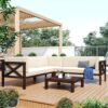 YZABEL 4 Piece Rattan Wicker Sofa Set