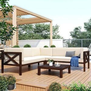 YZABEL 4 Piece Rattan Wicker Sofa Set