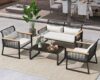 YITAHOME 4-Piece Wicker Outdoor Bistro Set