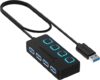 SABRENT 4-Port USB 3.0 Hub With LED Switches (HB-UM43)