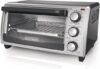 BLACK+DECKER 4-Slice Toaster Oven, Fits 9″ Pizza