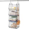 X-cosrack 4 Tier Closet Hanging Organizer With Hooks