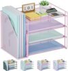 Marbrasse 4-Tier Paper Letter Tray Organizer