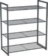 SONGMICS 4-Tier Shoe Rack, Metal Storage ULMR84GC