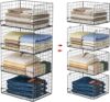 Yociyoga 4-Tier Stackable Closet Storage Shelves