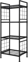GIOTORENT 4-Wire Metal Shelving Unit Organizer