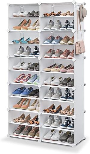 MAGINELS 40 Pairs Shoe Organizer, 10 Tier Cabinet