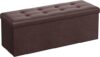 SONGMICS 43 Inches Folding Storage Ottoman Bench ULSF703