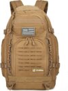 W WINTMING 45L Tactical Military Backpack Khaki