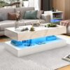 chartustriable 47-Inch LED Coffee Table With Drawers