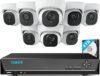 REOLINK 4K Security Camera System, 8pcs PoE