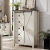 T4TREAM 5 Drawers Farmhouse Modern Tall Dresser