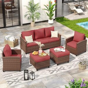 VONZOY 5-Piece Outdoor Sectional Sofa Set