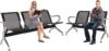 Kinfant 5-Seat Waiting Room Chairs Sofa