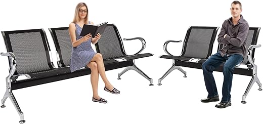 Kinfant 5-Seat Waiting Room Chairs Sofa