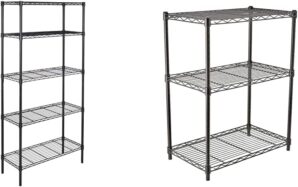Amazon Basics 5-Shelf & 3-Shelf Adjustable Storage Shelving Unit