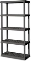 Sterilite 5 Shelf Heavy Duty Plastic Storage Shelving