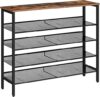 HOOBRO 5-Tier Adjustable Shoe Organizer Shelf
