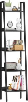 Yoobure 5 Tier Tall Ladder Bookshelf Shelf