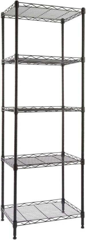 GIOTORENT 5-Wire Shelving Storage Organizer, Adjustable Metal Shelf