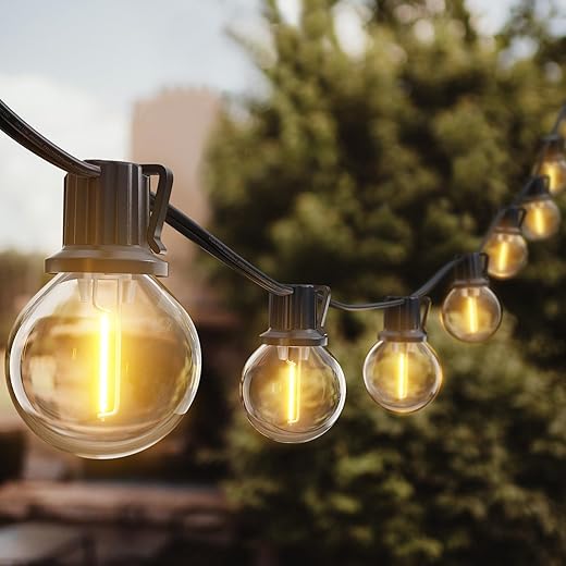 addlon 50FT Outdoor G40 Globe LED Patio Lights