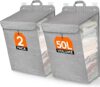 Lifewit 50L Hanging Laundry Hamper, 2 Pack