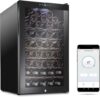 Ivation 51 Bottle Wine Cooler Refrigerator With Wi-Fi