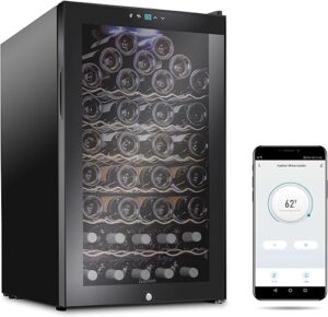 Ivation 51 Bottle Wine Cooler Refrigerator With Wi-Fi