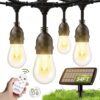 addlon 54FT Solar String Lights Outdoor