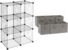 Amazon Basics 6-Cube Wire Grid Storage Shelves