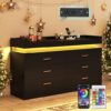 jiteentarou 6 Drawer Dresser With Charging Station