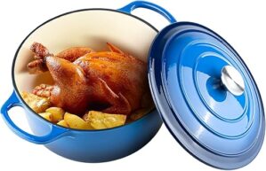 Miereirl 6 QT Enameled Dutch Oven Pot