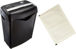 Amazon Basics 6-Sheet Cross-Cut Shredder Bundle
