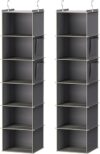 YOUDENOVA 6-Shelf Hanging Closet Organizer, Grey