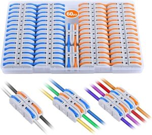 HTCELLE 60-Piece Quick Connect Electrical Splicing Kit