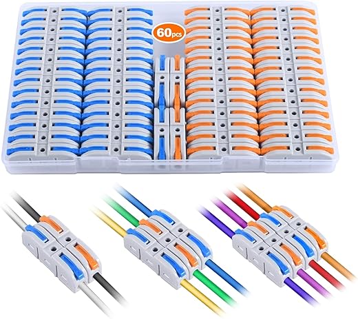 HTCELLE 60-Piece Quick Connect Electrical Splicing Kit