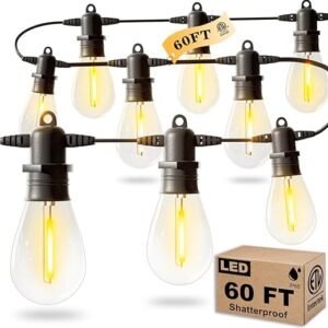 Jerritte 60FT LED Outdoor String Lights
