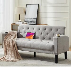 TYBOATLE 62″ W Loveseat Sofa With USB Ports