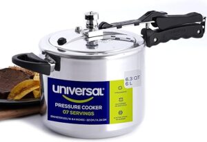 universal 6.3 Quart Pressure Cooker With Safety Systems