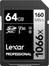 Lexar 64GB Professional 1066x SDXC Memory Card (LSD1066064G-BNNNU)