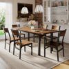 iPormis 7-Piece Extendable Dining Table Set