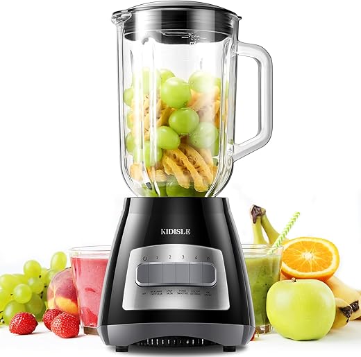 KIDISLE 700W Blender With 9 Functions, 52oz Jar