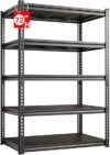 Kilyssa 72″ H Storage Shelving Unit, 5-Tier Adjustable