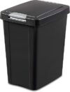 Sterilite 7.5 Gallon Black TouchTop Wastebasket 10439004