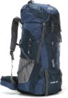 W WINTMING 75L Hiking Backpack Waterproof With Rain Cover
