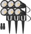 REEGOLD 7W LED Landscape Lights Outdoor, 6 Pack