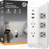 GE 8-Outlet Surge Protector, USB, 2000J – 73654